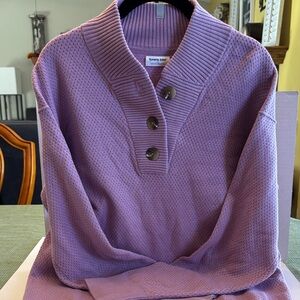 Tommy John Lavender Knit Pullover Size L